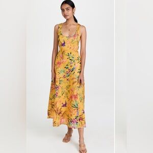 Zimmerman Tropicana Cut Out Midi Dress - size 2 - mango floral